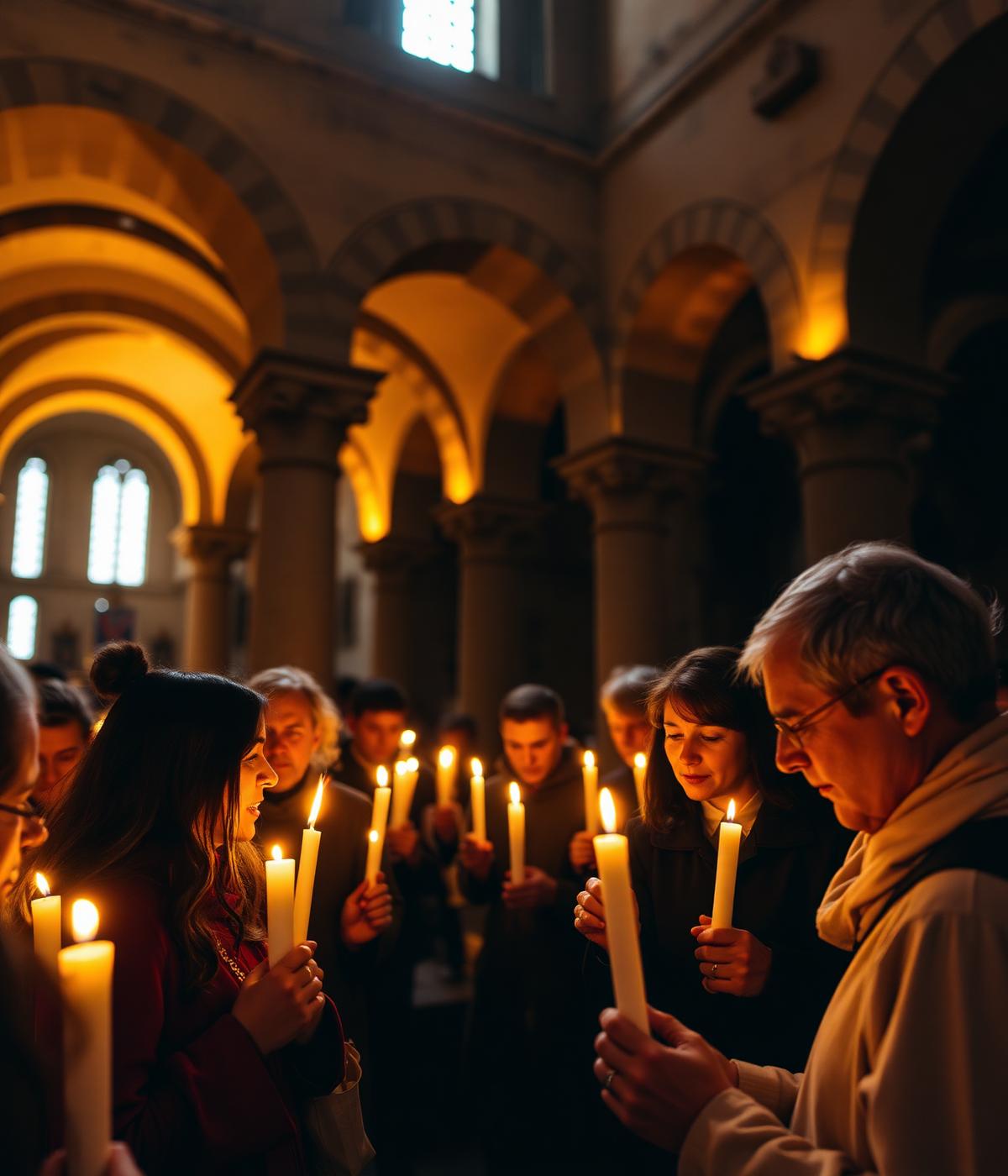 Peregrinação em basílica europeia